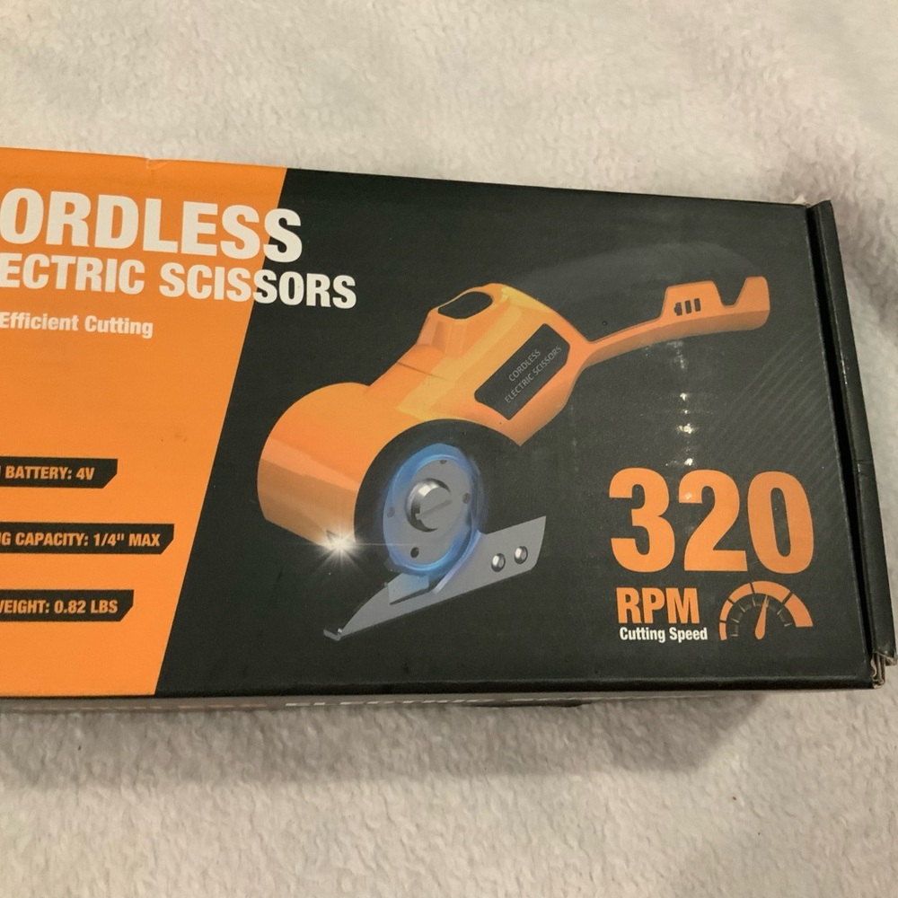 Cordless Electric Scissors - Orange